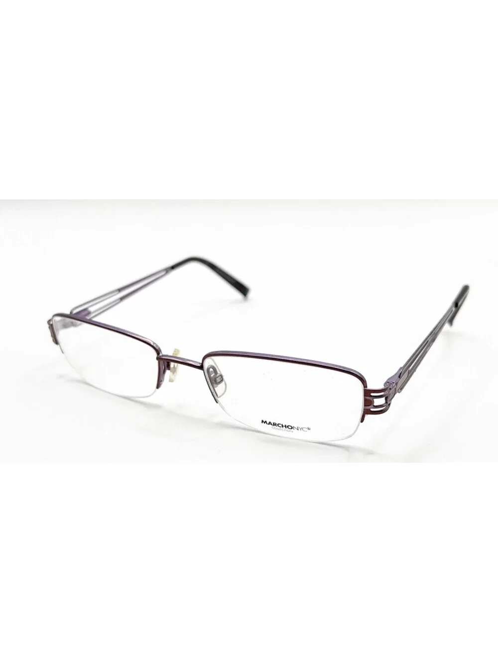 Marchon Nyc M166 255 Brown Authentic Eyeglasses 51-18-135